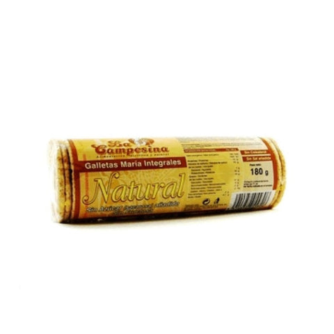 Comprar online GALLETA MARIA INTEGRAL con MALTITOL (NATURAL) 180 de CAMPESINA. Imagen 1