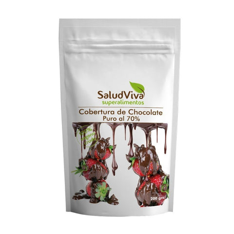 Comprar online COBERTURA DE CHOCOLATE 200 GRS. de SALUD VIVA. Imagen 1