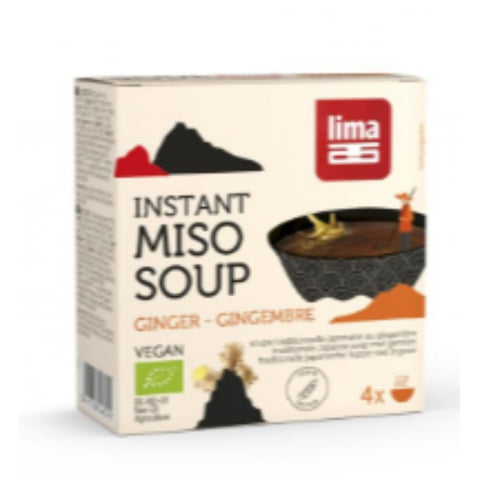 Comprar online SOPA MISO INSTANTANEA JENGIBRE 4X15G BIO de LIMA. Imagen 1