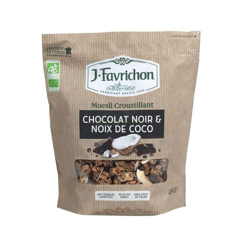 Comprar online CRUNCHY MUESLI CHOCOLATE Y COCO 450 g de FAVRICHON. Imagen 1