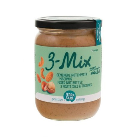 Comprar online 3MIX, CREMA DE FRUTOS SECOS (SIN CACAHUETE) 500 g de TERRASANA. Imagen 1
