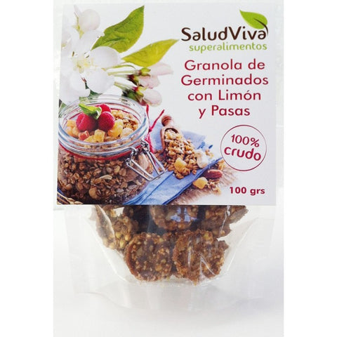 Comprar online GRANOLA DE GERMNADOS CON LIMON Y PASAS 100 GRS. de SALUD VIVA. Imagen 1