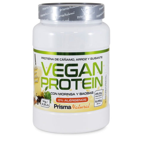 Comprar online PROTEINA VEGANA VAINILLA-CANELA 1000G de PRISMA NATURAL. Imagen 1