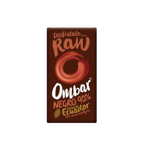 Comprar online OMBAR CHOCOLATE NEGRO 90% CRUDO BIO 35g de OMBAR. Imagen 1