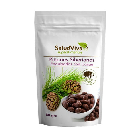 Comprar online PIÑONES CON CHOCOLATE 80 GRS. de SALUD VIVA. Imagen 1