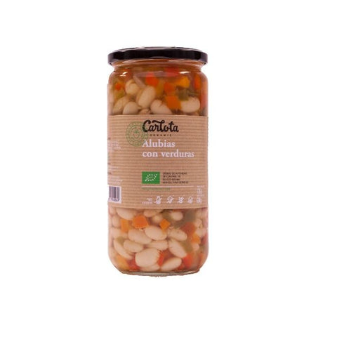 Comprar online ORGANICS ALUBIAS BLANCA CON VERDURAS 720gr de CARLOTA. Imagen 1