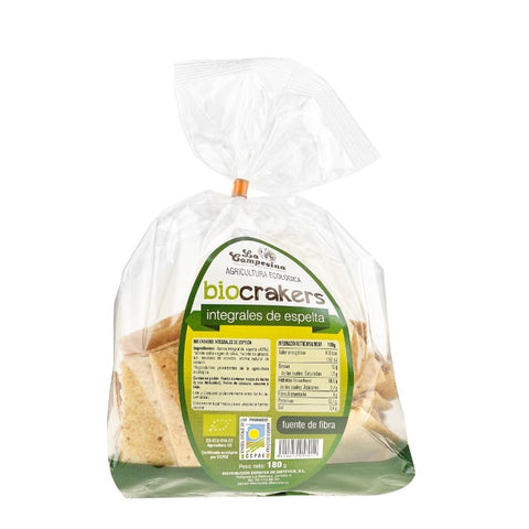 Comprar online BIO CRACKERS INT. ESPELTA 180g de CAMPESINA. Imagen 1