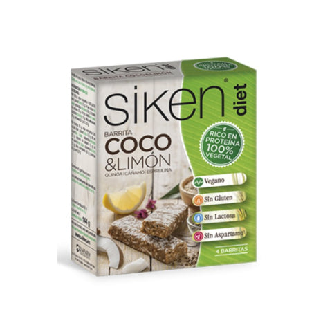 Comprar online SIKENDIET PROT VEGETAL BARRITA COCO & LIMON 4U de SIKENDIET. Imagen 1