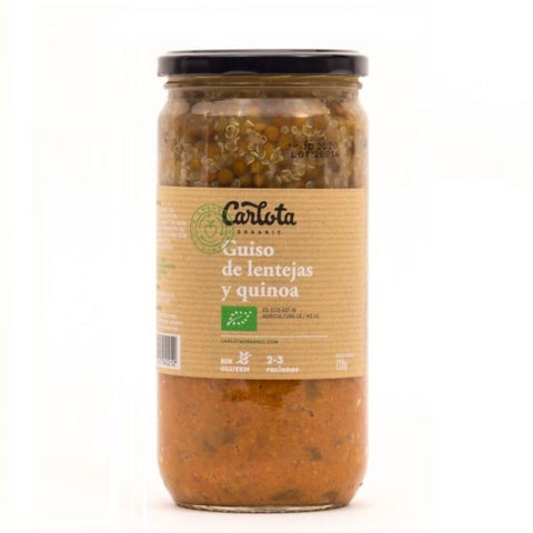 Comprar online ORGANICS GUISO DE LENTEJAS Y QUINOA 425 GRS de CARLOTA. Imagen 1