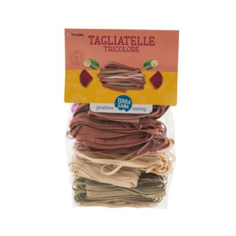 Comprar online TAGLIATELLE TRICOLORE CON REMOLACHAS Y ESPINACAS 2 de TERRASANA. Imagen 1
