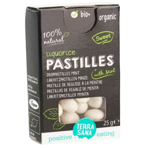 Comprar online PASTILLAS DE REGALIZ CON MENTA 25 g de TERRASANA. Imagen 1