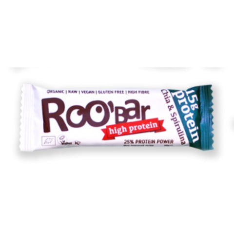 Comprar online BARRITA PROTEICA CHIA Y SPIRULINA de ROOBAR. Imagen 1
