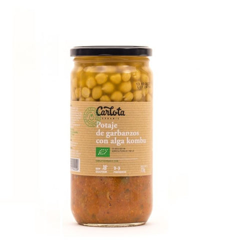 Comprar online ORGANICS POTAJE DE GARBANZOS CON ALGA de CARLOTA. Imagen 1