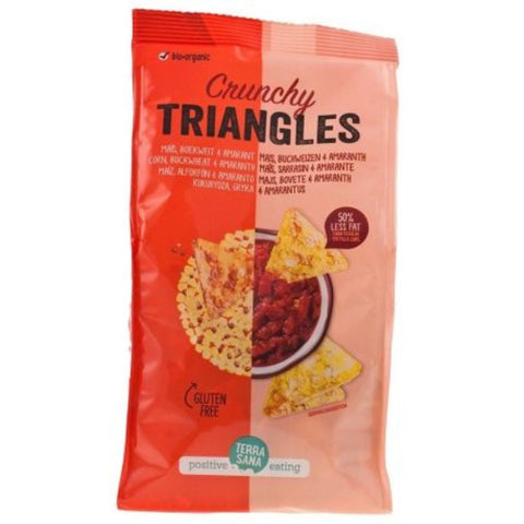 Comprar online TRIANGLES MAIZ, ALFORFON & AMARANTO 80 g de TERRASANA. Imagen 1