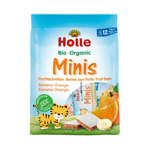 Comprar online BARRITAS MINI PLATANO & NARANJA +12 MESES 100g de HOLLE. Imagen 1