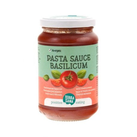 Comprar online SALSA DE TOMATE CON ALBAHACA 340 g de TERRASANA. Imagen 1