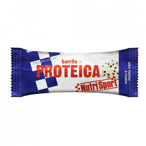 Comprar online BARRITA PROTEICA VAINILLA Y COOKIES de NUTRISPORT. Imagen 1