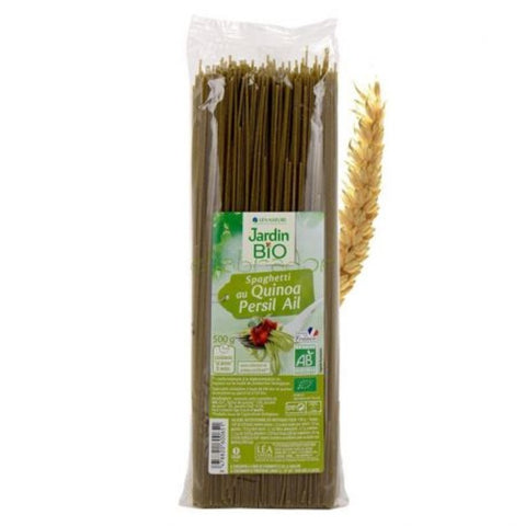 Comprar online SPAGHETTI QUINOA AJO Y PEREJIL 500G de JARDIN BIO. Imagen 1