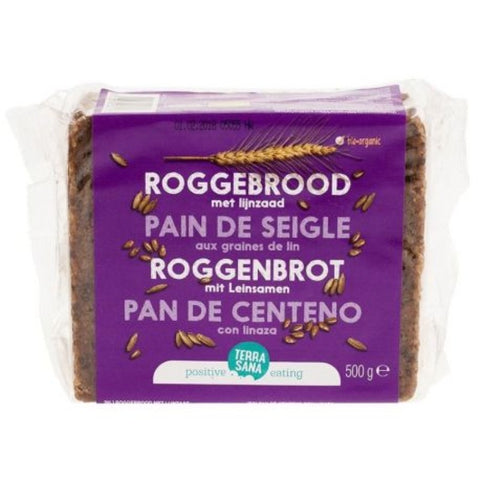 Comprar online PAN INTEGRAL DE CENTENO CON LINO 500 g de TERRASANA. Imagen 1