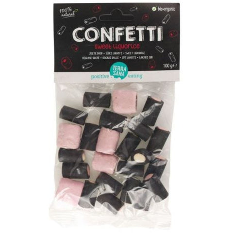 Comprar online CONFETTI REGALIZ DULCE 100 g de TERRASANA. Imagen 1