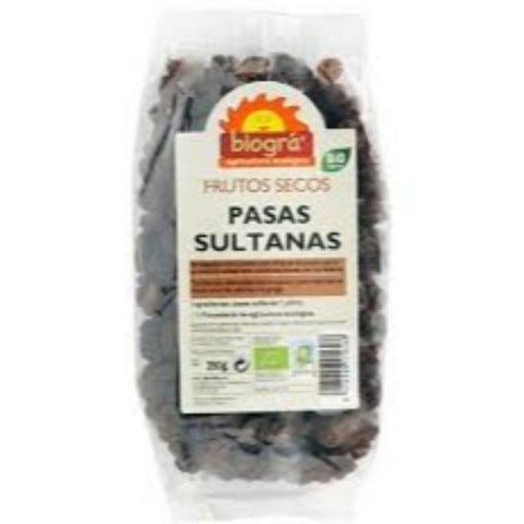 Comprar online PASAS SULTANAS (SIN HUESO) 250G BIOGRA de BIOGRÁ (SORRIBAS). Imagen 1