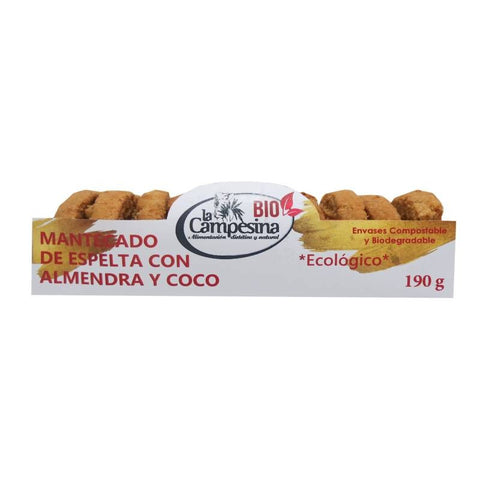 Comprar online BIO POLVORONES ALMENDRA-CANELA VEG 190g de CAMPESINA. Imagen 1