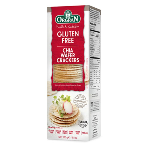 Comprar online WAFER CRACKERS WITH CHIA, CRACKERS CON CHIA de ORGRAN. Imagen 1