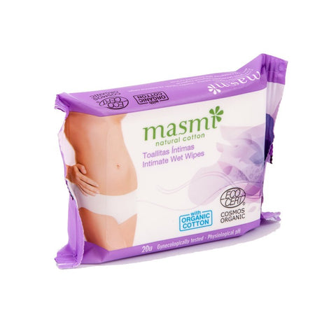Comprar online TOALLITAS HUMEDAS INTIMAS FEMENINAS 20 UNIDADES de MASMI. Imagen 1