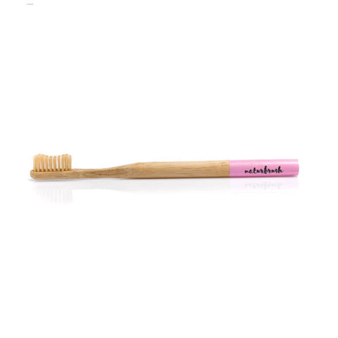 Comprar online CEPILLO DE DIENTES DE BAMBU ADULTO ROSA de NATURBRUSH. Imagen 1