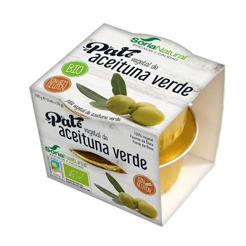 Comprar online PATE DE ACEITUNA VERDE BIO 2 UD X 50 de ALECOSOR SORIA NATURAL. Imagen 1