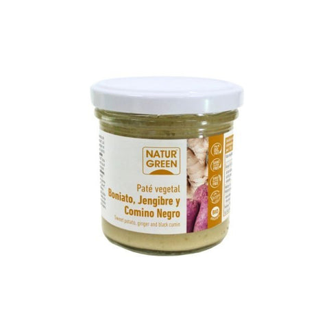 Comprar online PATE DE BONIATO, JENGIBRE Y COMINO NEGRO BIO 130G de NATURGREEN. Imagen 1