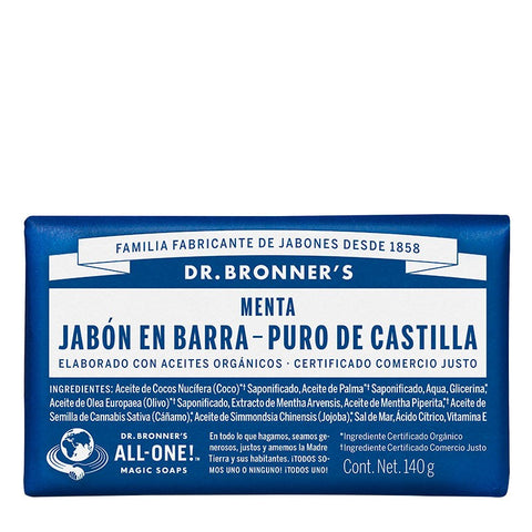 Comprar online JABON EN BARRA MENTA 140G de DR BRONNERS. Imagen 1