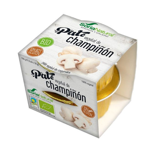 Comprar online PATE VEGETAL DE CHAMPIÑON FAJA 2 UD 50 gr BIO de ALECOSOR SORIA NATURAL. Imagen 1