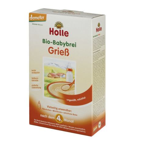Comprar online PAPILLA DE SEMOLA DE TRIGO +4 MESES 250g de HOLLE. Imagen 1