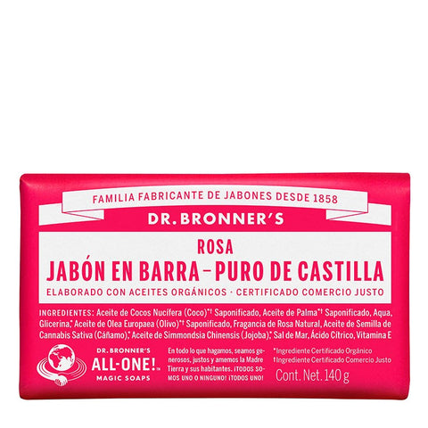 Comprar online JABON EN BARRA ROSAS 140 G de DR BRONNERS. Imagen 1