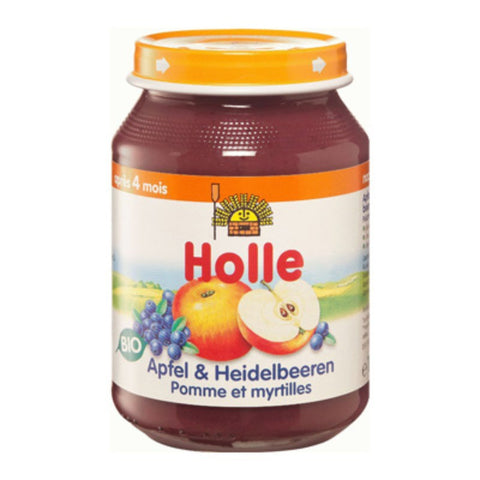 Comprar online MANZANA Y ARANDANO +4 MESES 190g de HOLLE. Imagen 1