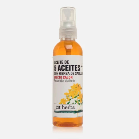 Comprar online ACEITE MASAJE 5 ACEITES 100 ml de TOT HERBA. Imagen 1