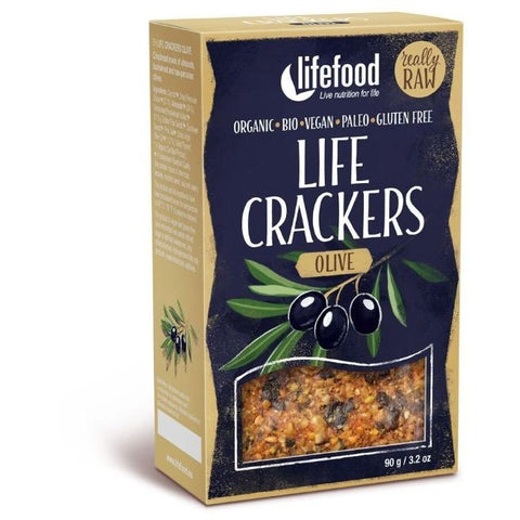 Comprar online PAN CRUJIENTE DE ACEITUNAS BIO 90 gr de LIFEFOOD. Imagen 1