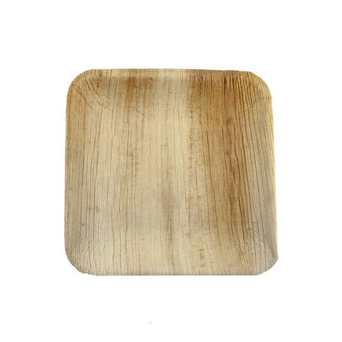 Comprar online PLATO CUADRADO HOJA DE PALMA 15X15 CM 25 uds de PACKAWIN. Imagen 1