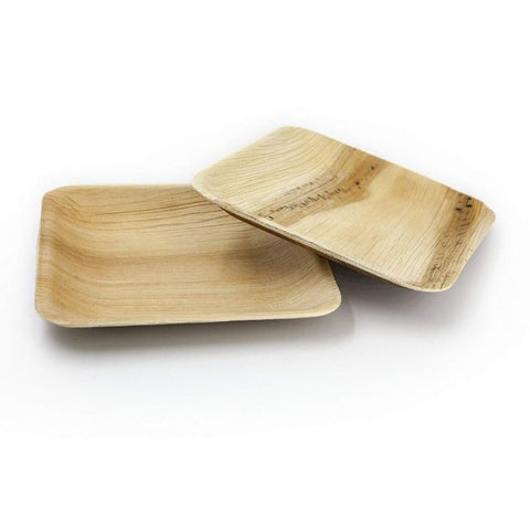 Comprar online PLATO CUADRADO HOJA DE PALMA 20X20 CM 25 uds de PACKAWIN. Imagen 1