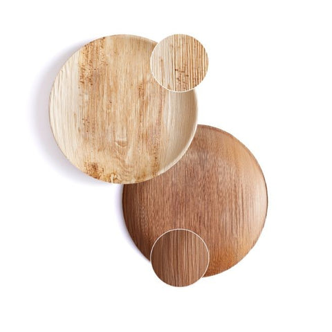 Comprar online PLATO REDONDO HOJA DE PALMA 23 CM 25 uds de PACKAWIN. Imagen 1