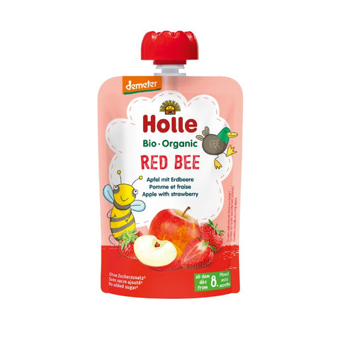 Comprar online SMOOTHIE MANZANA CON FRESA +8 MESES 90g de HOLLE. Imagen 1
