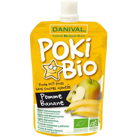 Comprar online POKI BIO MANZANA PLATANO 90G BIO de DANIVAL. Imagen 1
