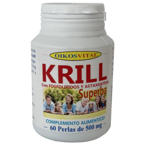 Comprar online KRILL SUPERBA 500 mg 60 Perlas de OIKOS. Imagen 1