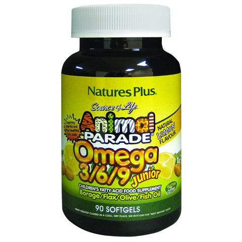 Comprar online ANIMAL PARADE OMEGA 3/6/9 JUNIOR 90 Perlas de NATURES PLUS. Imagen 1