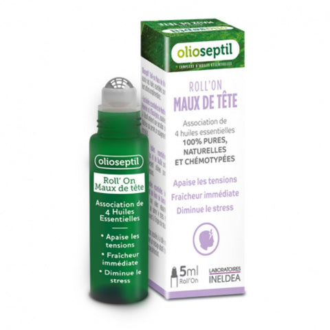 Comprar online ROLL ON DOLOR DE CABEZA 5 ML ACEITES ESENCIALES de INELDEA. Imagen 1