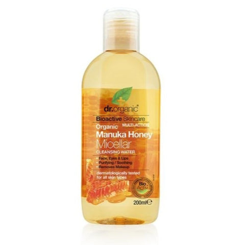 Comprar online AGUA MICELAR MIEL DE MANUKA (*) 200 ml de DR ORGANIC. Imagen 1