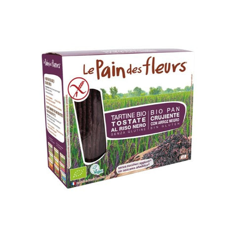 Comprar online PAN DE FLORES CON ARROZ NEGRO SIN GLUTEN BIO 150 g de LE PAIN DES FLEURS. Imagen 1