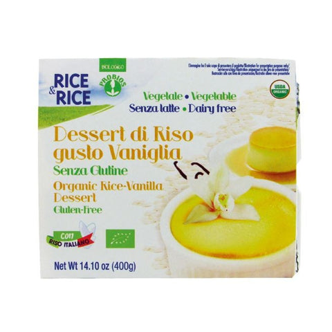 Comprar online POSTRE CREMA DE ARROZ Y VAINILLA BIO 4 X 100 gr SI de RICE&RICE. Imagen 1