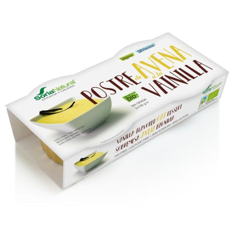 Comprar online POSTRE DE AVENA CON VAINILLA BIO 2 UD de ALECOSOR SORIA NATURAL. Imagen 1